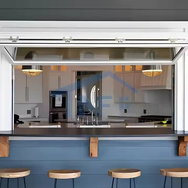 Aluminum Folding Up Window 96"Wx48"H image 3