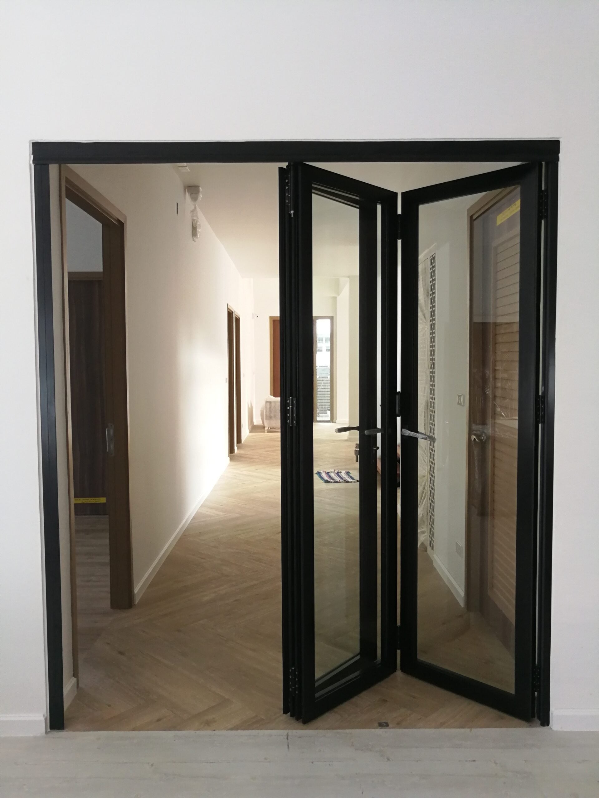 Aluminum Bifold Door 60"Wx80"H - OUT SWING FROM EXTERIOR VIEW image 5