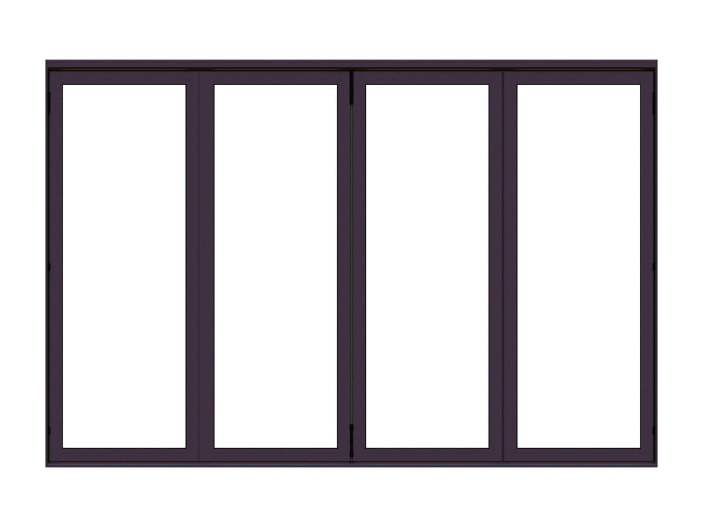 Aluminum Bifold Door 120"Wx96"H - OUT SWING FROM EXTERIOR VIEW image 6