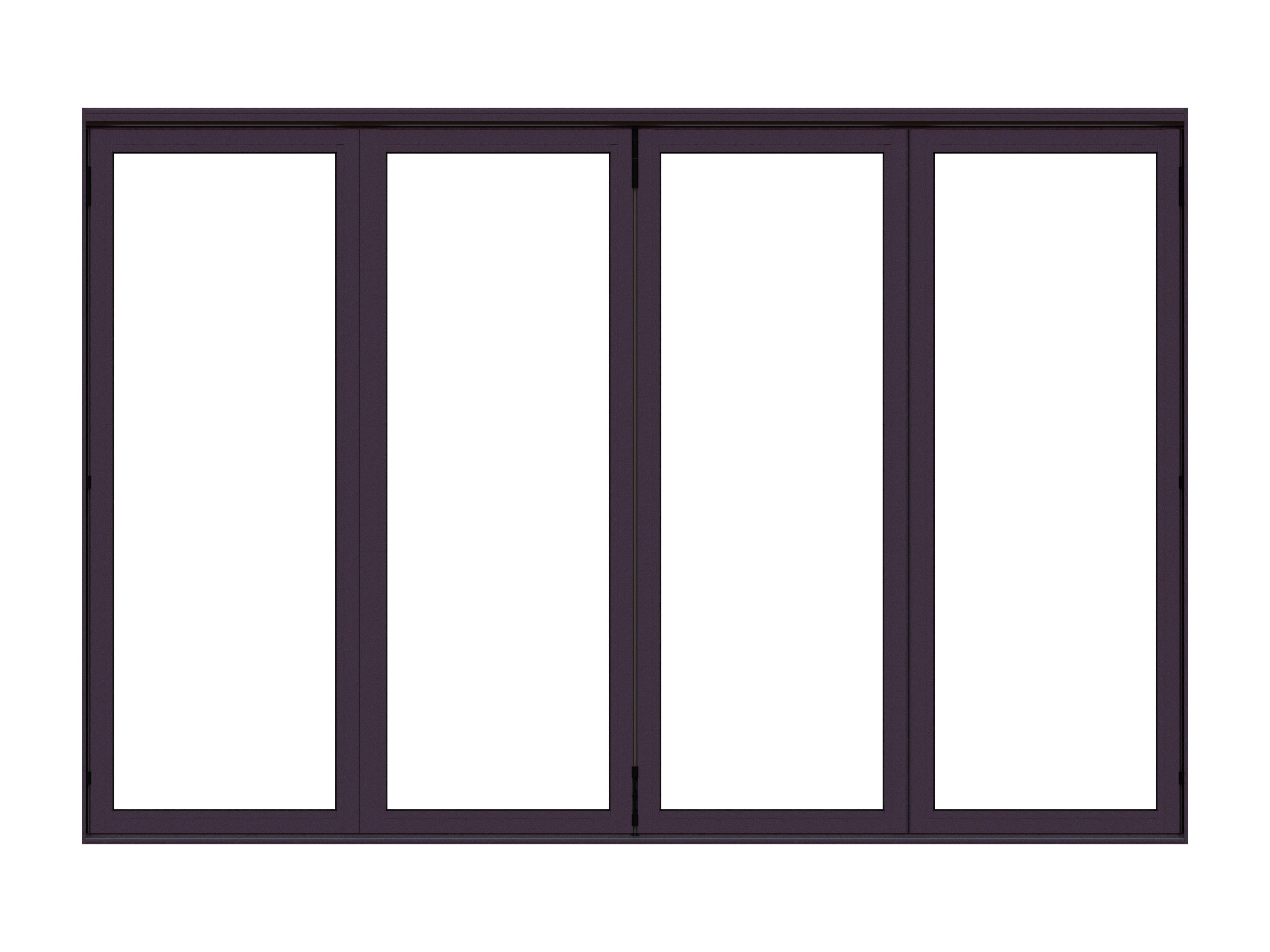 Aluminum Bifold Door 120"Wx96"H - OUT SWING FROM EXTERIOR VIEW image 6