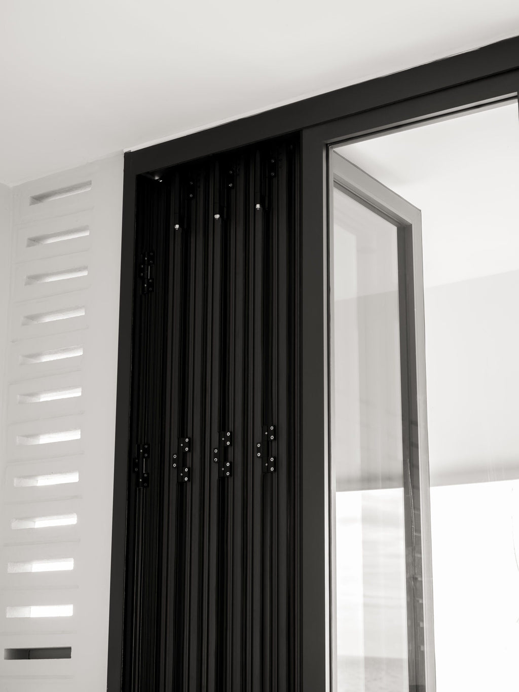 Aluminum Bifold Door 240"Wx96"H - OUT SWING FROM EXTERIOR VIEW image 14