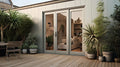 Aluminum Bifold Door 108"Wx80"H - OUT SWING FROM EXTERIOR VIEW image 0