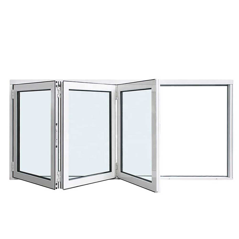 Fortune Ways Aluminum Bifold Window 72"Wx36"H - OUT SWING FROM EXTERIOR VIEW image 1